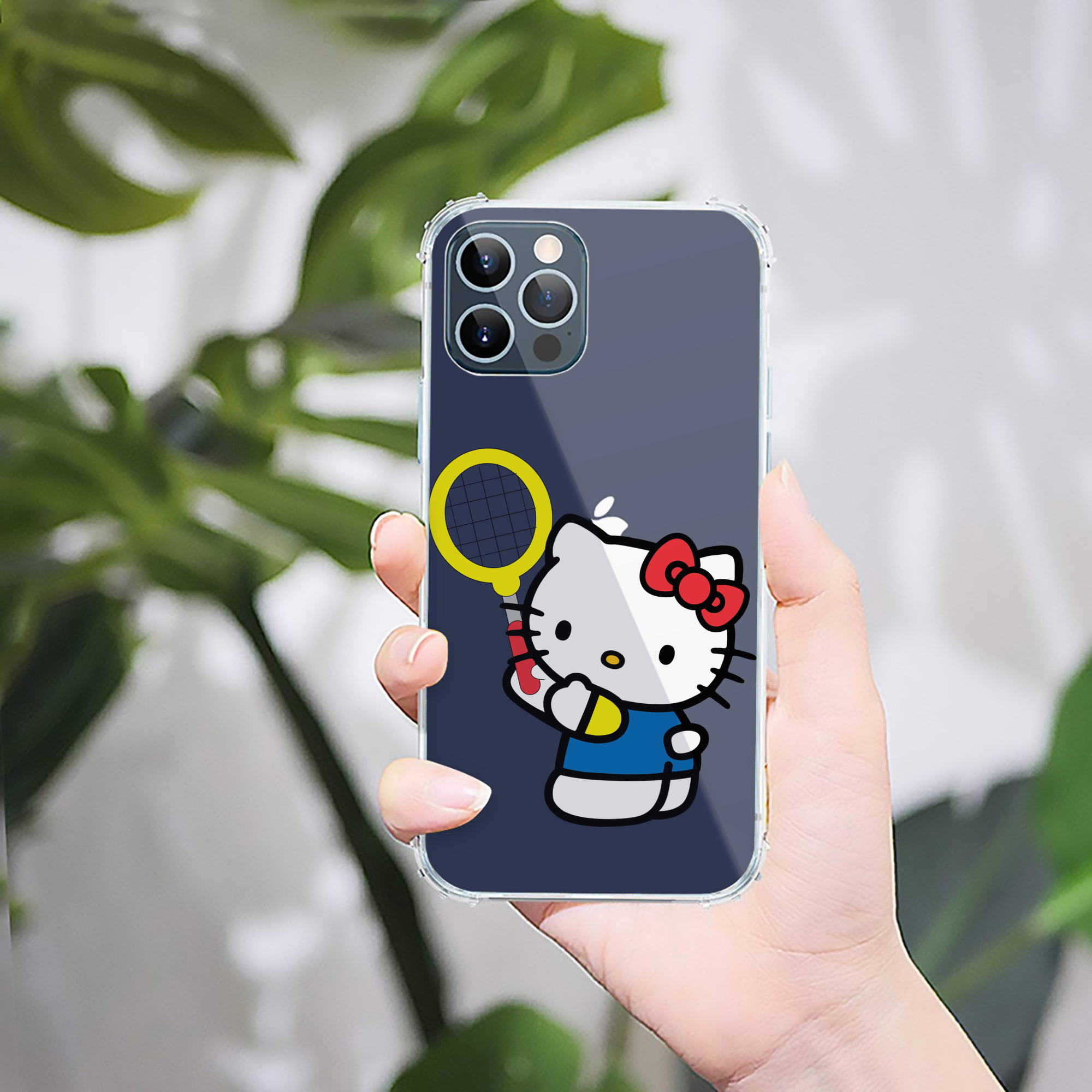 （画像用） Hello Kitty ハローキティ 【iPhone 12シリーズ対応】透明スマホケース（クリアソフトケース）